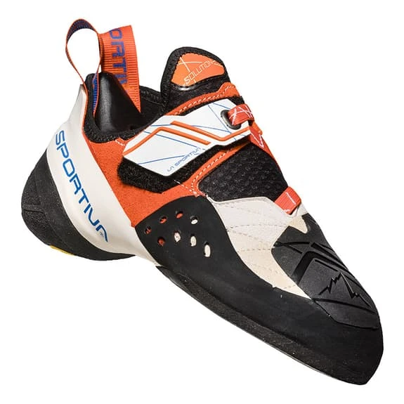 La Sportiva Solution Climbing Shoes White Orange Women 2 La Sportiva Solution Climbing Shoes White Orange Women - Image 2