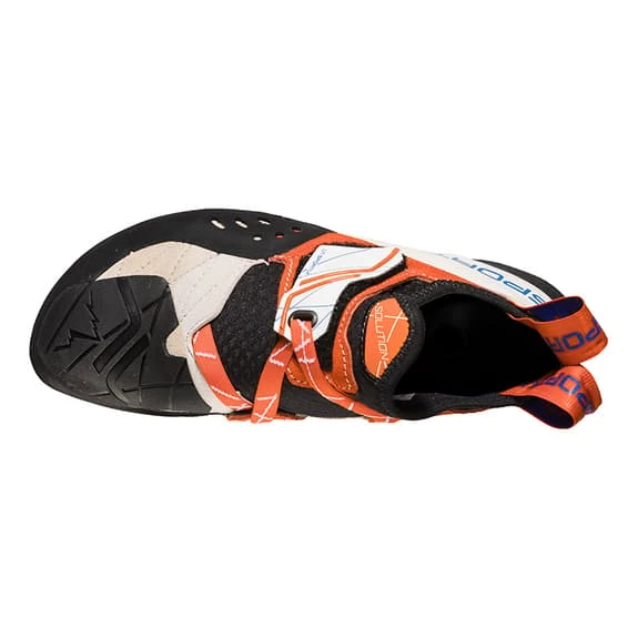 La Sportiva Solution Climbing Shoes White Orange Women 6 La Sportiva Solution Climbing Shoes White Orange Women - Image 6