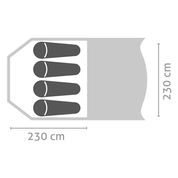 Salewa Tent Alpine Lodge IV Green Cactus Gray 2 Salewa Tent Alpine Lodge IV Green Cactus Gray - Image 2