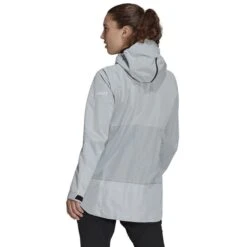Adidas Terrex Primeknit RAIN.RDY Jacket Grey Women -Outdoor Equipment ad gm4786 003