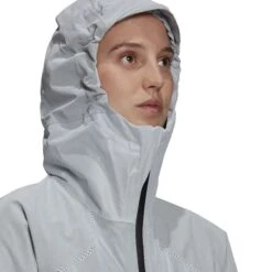 Adidas Terrex Primeknit RAIN.RDY Jacket Grey Women -Outdoor Equipment ad gm4786 004