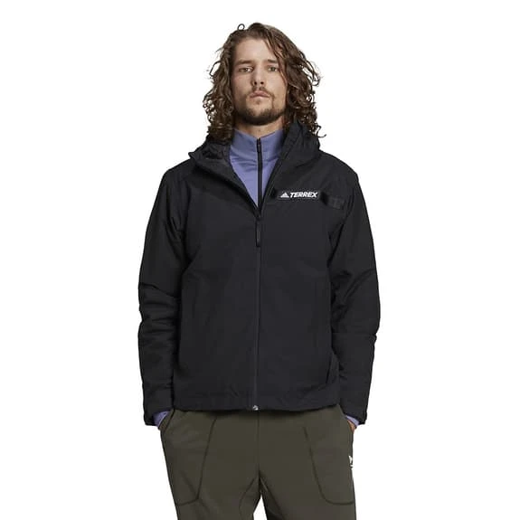 Adidas Terrex Multi RAIN.RDY Primegreen Insulated 2L Jacket Black 2 Adidas Terrex Multi RAIN.RDY Primegreen Insulated 2L Jacket Black - Image 2