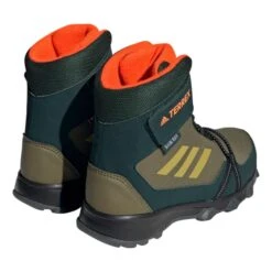 Adidas Terrex Snow Climaproof Winter Boots Dark Green Orange Kids 9 Adidas Terrex Snow Climaproof Winter Boots Dark Green Orange Kids -Outdoor Equipment ad gz1178 004