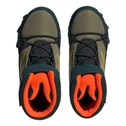 Adidas Terrex Snow Climaproof Winter Boots Dark Green Orange Kids 10 Adidas Terrex Snow Climaproof Winter Boots Dark Green Orange Kids -Outdoor Equipment ad gz1178 005