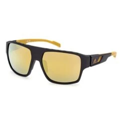 Adidas Sport SP0046 Glasses Matte Black With Contrast Mirror Gold Lens