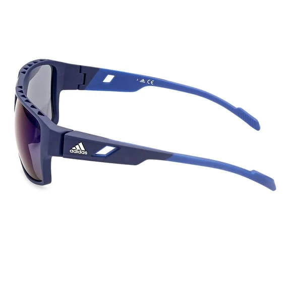 Adidas Sport SP0046 Glasses Matte Blue With Contrast Mirror Blue Lens 2 Adidas Sport SP0046 Glasses Matte Blue With Contrast Mirror Blue Lens - Image 2