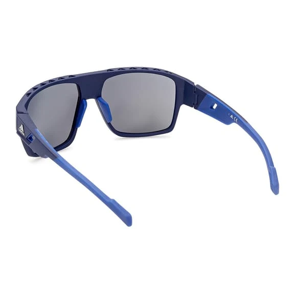 Adidas Sport SP0046 Glasses Matte Blue With Contrast Mirror Blue Lens 3 Adidas Sport SP0046 Glasses Matte Blue With Contrast Mirror Blue Lens - Image 3