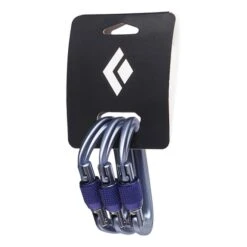 Carabiners Black Diamond Liteforge Screwgate Grey (Pack 3)