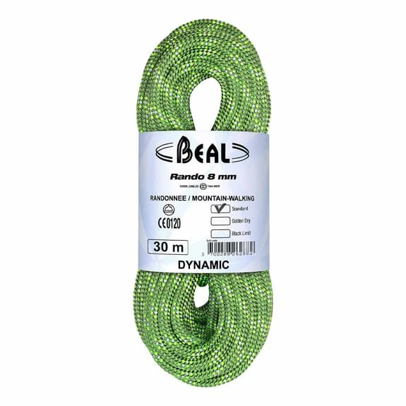 Beal Rando 8 Mm X 30 M Twin Rope Green 1 Beal Rando 8 Mm X 30 M Twin Rope Green