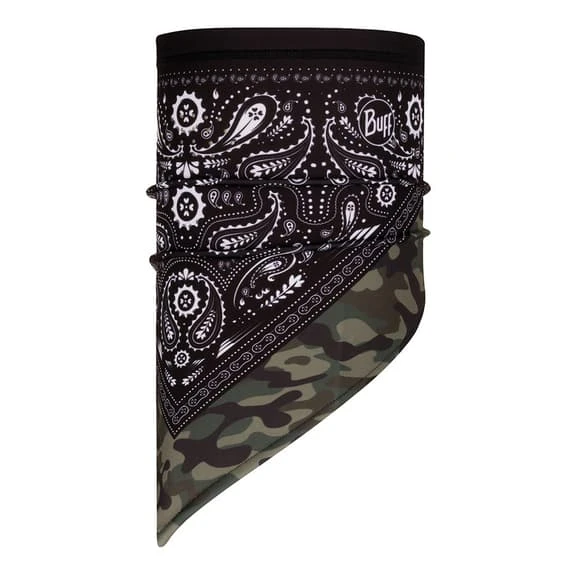 Buff Tech Fleece Camo Cash Multi Bandana Green Black 1 Buff Tech Fleece Camo Cash Multi Bandana Green Black