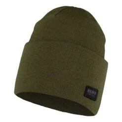 Buff Knitted Niels Beanie Dark Green Camouflage