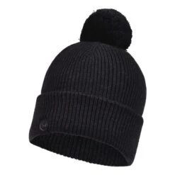 Buff Merino Wool Tim Graphite Beanie Dark Grey