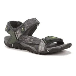 Chiruca Dakar Sandals Dark Grey Lime Green