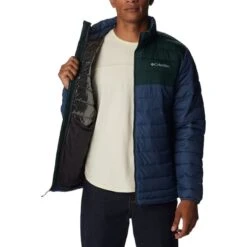 Columbia Powder Lite Jacket Navy Blue -Outdoor Equipment cl 1698001 477 005