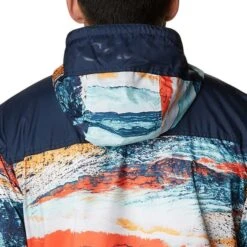 Columbia Challenger Light Jacket Blue Red Orange -Outdoor Equipment cl 1714291 329 005