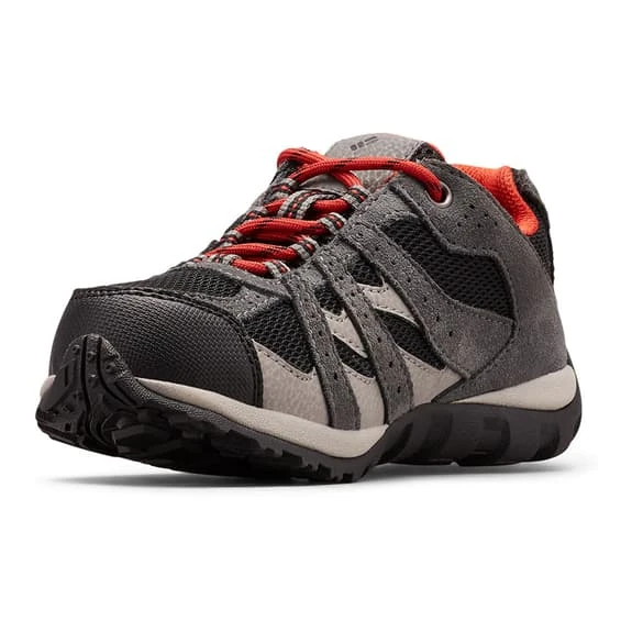 Columbia Youth Redmond Waterproof Hiking Shoes Grey Red Kids 6 Columbia Youth Redmond Waterproof Hiking Shoes Grey Red Kids - Image 6