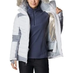 Columbia Bird Mountain Omni-Heat Infinity Insulated Jacket White Women 10 Columbia Bird Mountain Omni-Heat Infinity Insulated Jacket White Women -Outdoor Equipment cl 1953991 101 005