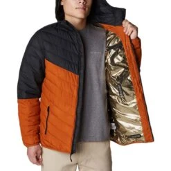 Columbia Eddie Gorge Omni-Heat Infinity Hooded Jacket Orange Black 10 Columbia Eddie Gorge Omni-Heat Infinity Hooded Jacket Orange Black -Outdoor Equipment cl 1982562 858 005