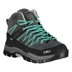 CMP Kids Rigel Mid WaterProof Boots Dark Grey Green Junior -Outdoor Equipment cmp 3q12944j 36uh 006