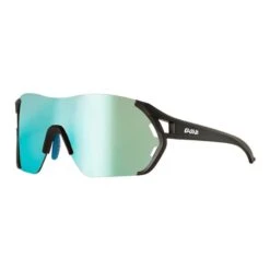Eassun Veleta Glasses Matte Black With Blue Revo Mirrored Lenses