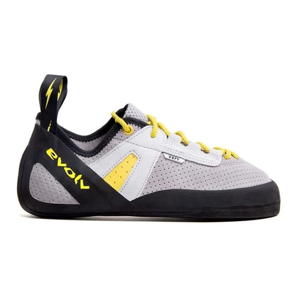 Climbing Shoes Evolv Defy Lace Grey Yellow 2 Climbing Shoes Evolv Defy Lace Grey Yellow - Image 2
