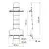 Ladder Fiamma Deluxe DJ H3 Grey Black