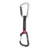 Fixe Pack 4 Quickdraws Climbing Montgrony-Rock 12 Cm Silver Black