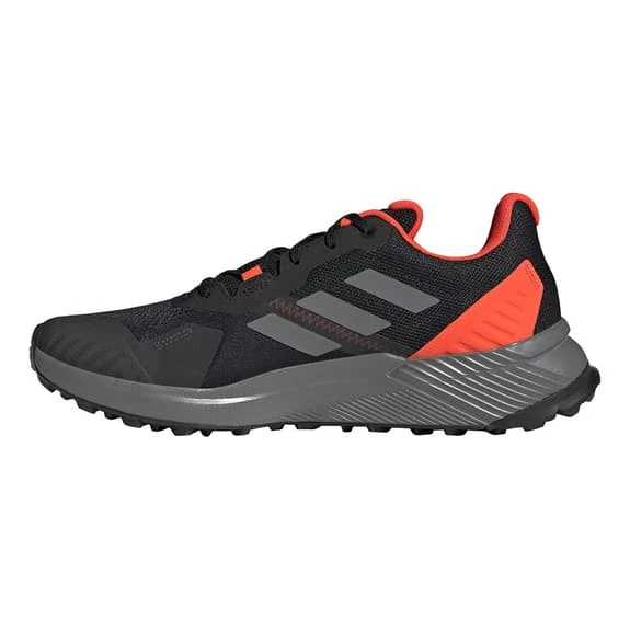 Adidas Terrex Soulstride Trainers Black Grey Red 2 Adidas Terrex Soulstride Trainers Black Grey Red - Image 2