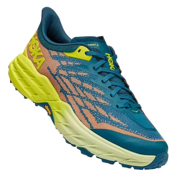 HOKA Speedgoat 5 Shoes Blue Orange Yellow 1 HOKA Speedgoat 5 Shoes Blue Orange Yellow