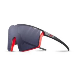 Julbo Edge Glasses Black Matte Orange With REACTIV Photochromic Performance 0-3 Grey Lenses