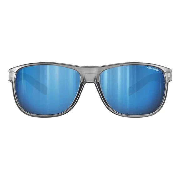 Julbo Renegade M Glasses Bright Translucent Grey Bright Red With Spectron 3 Polarised Lenses Blue 2 Julbo Renegade M Glasses Bright Translucent Grey Bright Red With Spectron 3 Polarised Lenses Blue - Image 2