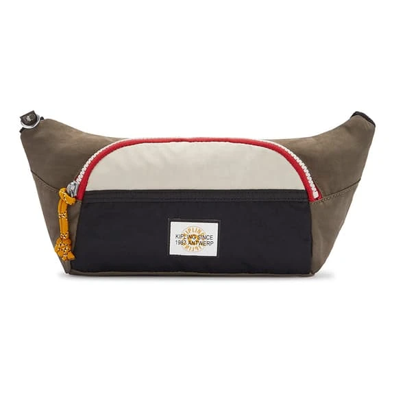 Kipling Yura Shoulder Bag Brown Black White 1 Kipling Yura Shoulder Bag Brown Black White