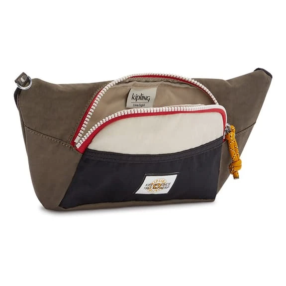 Kipling Yura Shoulder Bag Brown Black White 3 Kipling Yura Shoulder Bag Brown Black White - Image 3