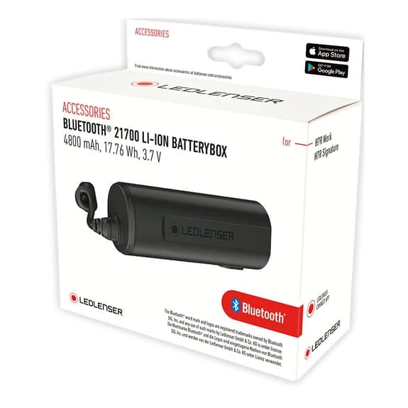 Led Lenser 21700 Li-ion 4800 MAh Bluetooth Headlamp Battery Black 2 Led Lenser 21700 Li-ion 4800 MAh Bluetooth Headlamp Battery Black - Image 2