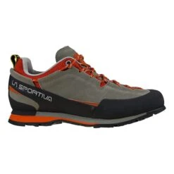 La Sportiva Boulder X Approach Shoes Grey Orange Black 8 La Sportiva Boulder X Approach Shoes Grey Orange Black -Outdoor Equipment ls 838909313 003
