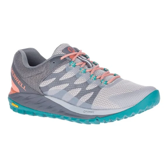Merrell Antora 2 Trail Running Shoes Grey Blue Pink Women 1 Merrell Antora 2 Trail Running Shoes Grey Blue Pink Women