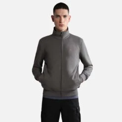Napapijri Balis Full Zip Sweatshirt Dark Grey -Outdoor Equipment nap np0a4hhwh311 003