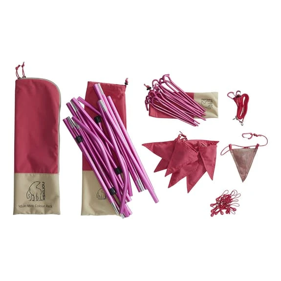 Nordisk Ydun Mini Peg And Pole Pack Pink Fuchsia 1 Nordisk Ydun Mini Peg And Pole Pack Pink Fuchsia