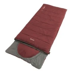 Outwell Contour Lux 3C Right Zipper Sleeping Bag Red