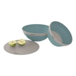 Outwell Collaps Folding Bowl, Board And Colander Set Blue