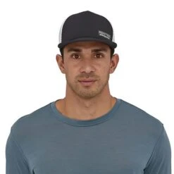 Patagonia Duckbill Trucker Cap Charcoal Black 7 Patagonia Duckbill Trucker Cap Charcoal Black -Outdoor Equipment pat 28757 blk 003