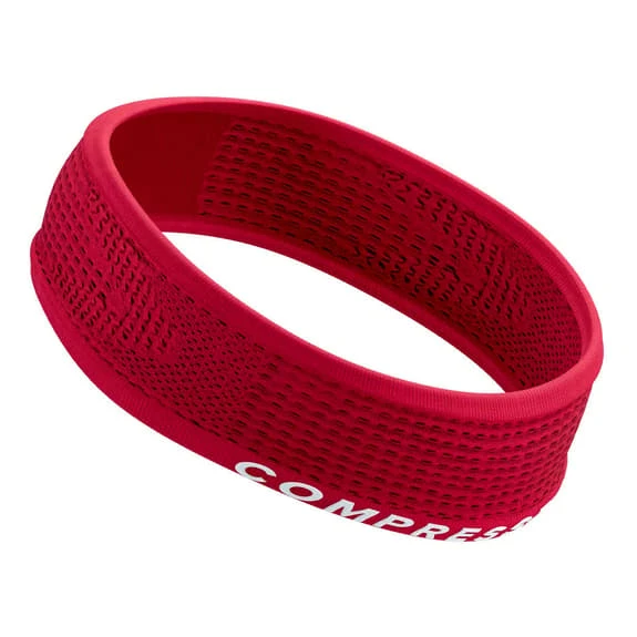 Compressport Thin On/Off Headband Maroon 2 Compressport Thin On/Off Headband Maroon - Image 2