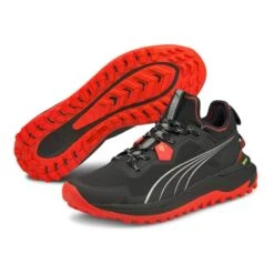Puma Voyage Nitro Running Shoes Black Red White