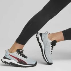 Puma Voyage Nitro 2 GORE-TEX Running Shoes Light Grey Black Red Women -Outdoor Equipment pum 37694502 005