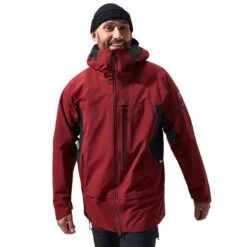 Berghaus MTN Arete Descend GORE-TEX Jacket Red Black Grey -Outdoor Equipment rg 4a001398 hr9 004
