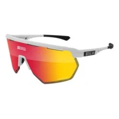 Scicon Aerowing Glasses Bright White With SCN-PP Red Mirrored Lens