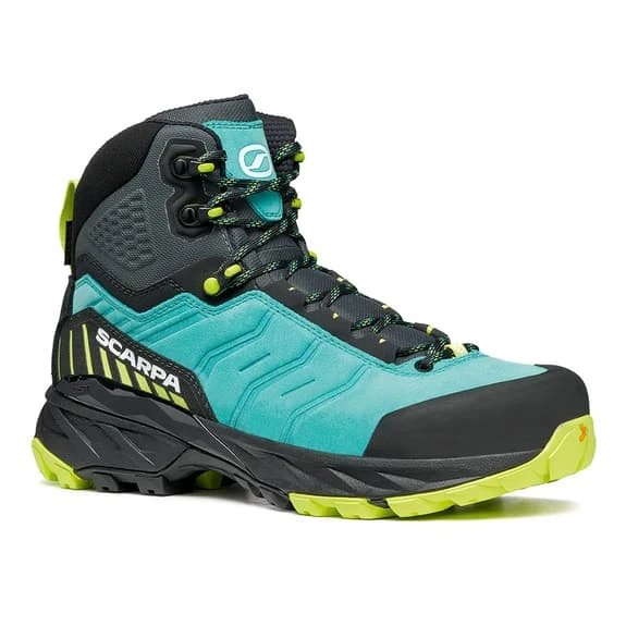 Scarpa Rush TRK GORE-TEX Boots Blue Lime Green Women 1 Scarpa Rush TRK GORE-TEX Boots Blue Lime Green Women
