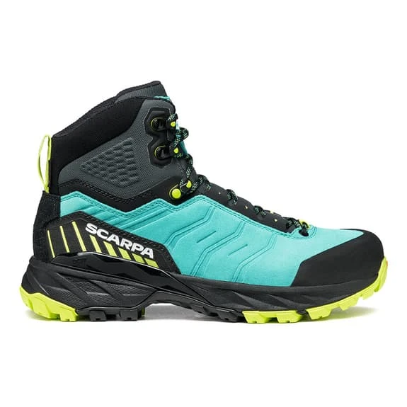 Scarpa Rush TRK GORE-TEX Boots Blue Lime Green Women 2 Scarpa Rush TRK GORE-TEX Boots Blue Lime Green Women - Image 2