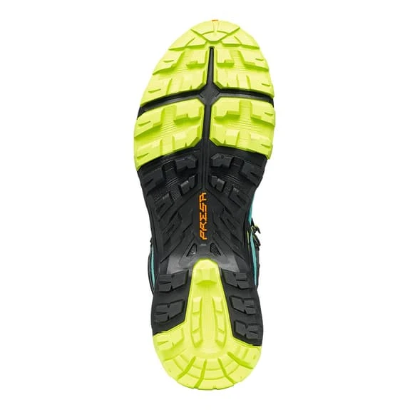 Scarpa Rush TRK GORE-TEX Boots Blue Lime Green Women 5 Scarpa Rush TRK GORE-TEX Boots Blue Lime Green Women - Image 5