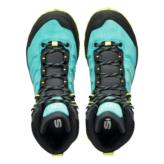 Scarpa Rush TRK GORE-TEX Boots Blue Lime Green Women 6 Scarpa Rush TRK GORE-TEX Boots Blue Lime Green Women - Image 6